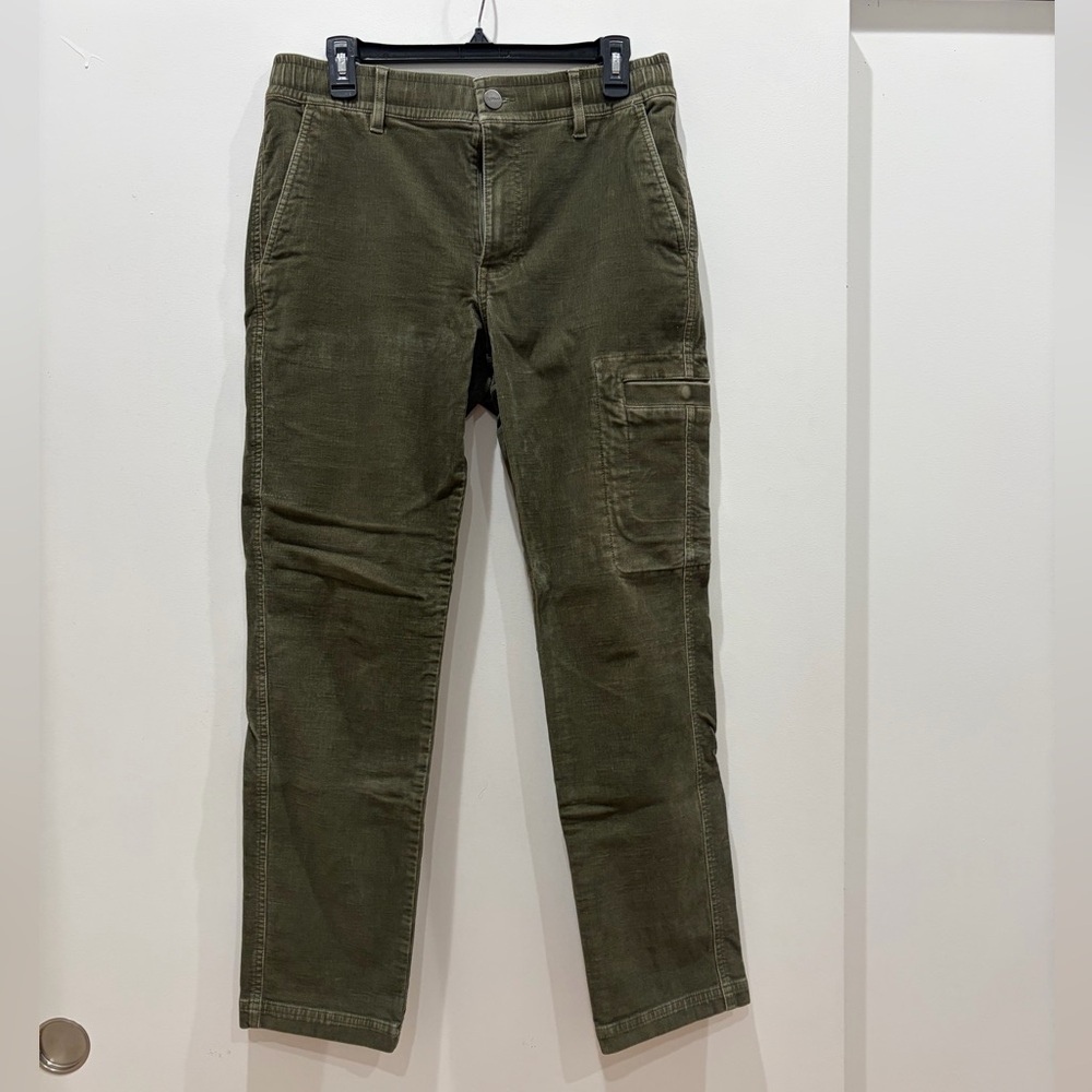 Men's Olive Green Corduroy Pants